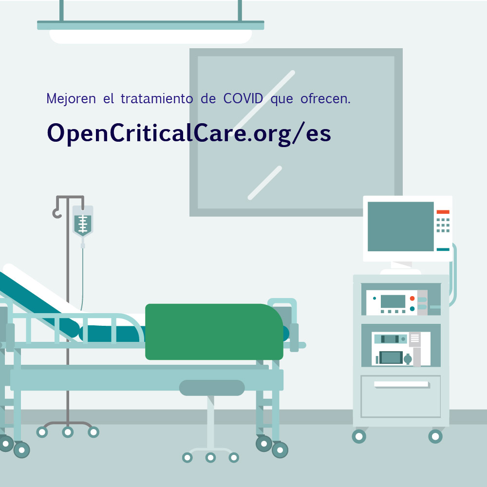 an image of a medical room with text opencriticalcare.org